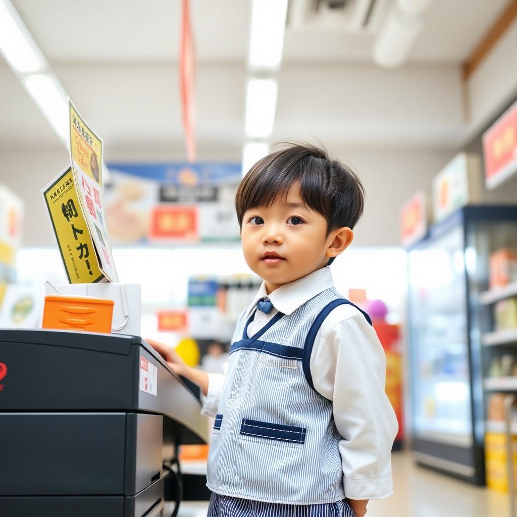 ちびっこコンビニ店員